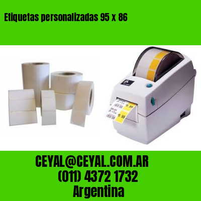 Etiquetas personalizadas 95 x 86
