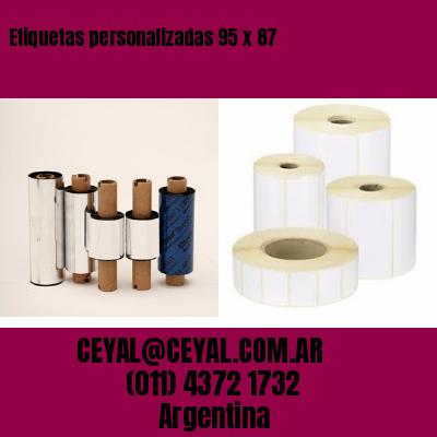 Etiquetas personalizadas 95 x 87