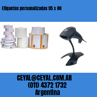 Etiquetas personalizadas 95 x 88