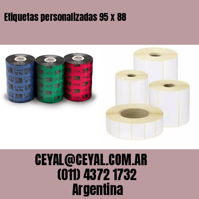 Etiquetas personalizadas 95 x 88