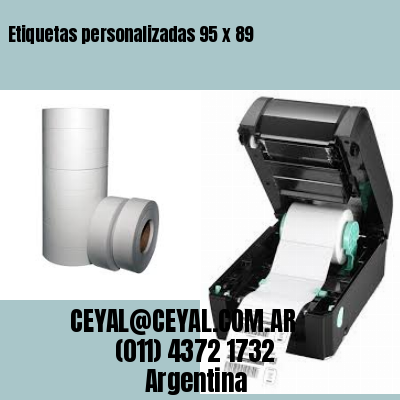Etiquetas personalizadas 95 x 89