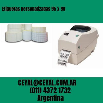 Etiquetas personalizadas 95 x 90