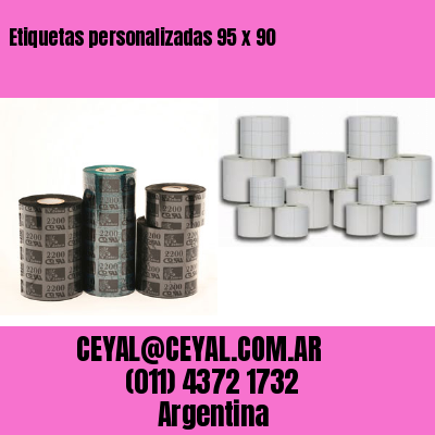 Etiquetas personalizadas 95 x 90