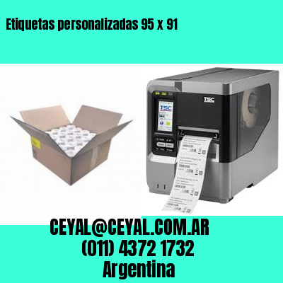 Etiquetas personalizadas 95 x 91