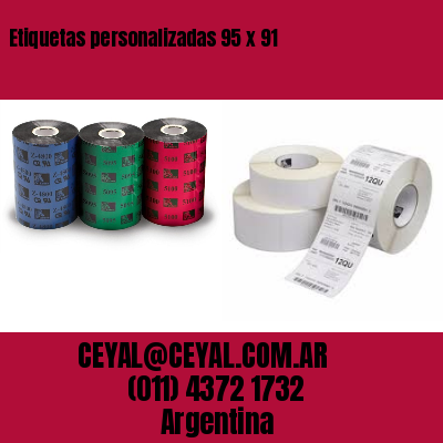 Etiquetas personalizadas 95 x 91
