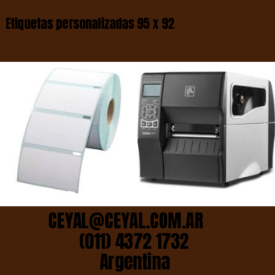 Etiquetas personalizadas 95 x 92