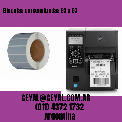 Etiquetas personalizadas 95 x 93
