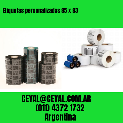 Etiquetas personalizadas 95 x 93