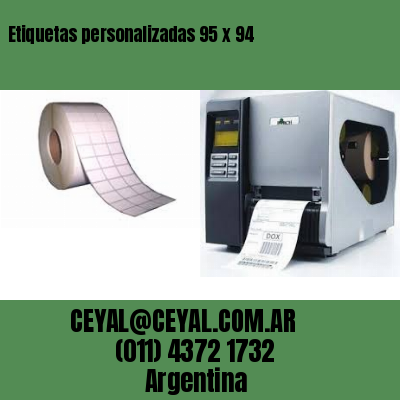 Etiquetas personalizadas 95 x 94