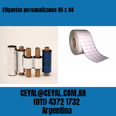 Etiquetas personalizadas 95 x 94