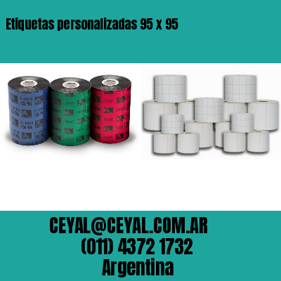 Etiquetas personalizadas 95 x 95