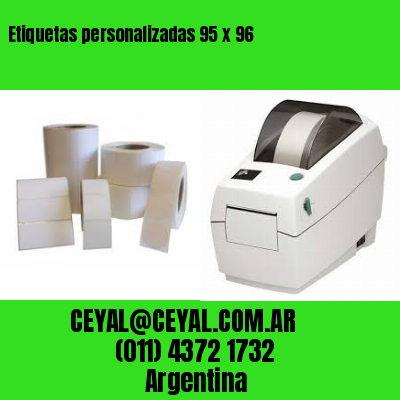 Etiquetas personalizadas 95 x 96