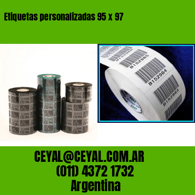 Etiquetas personalizadas 95 x 97