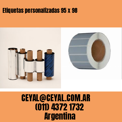 Etiquetas personalizadas 95 x 98