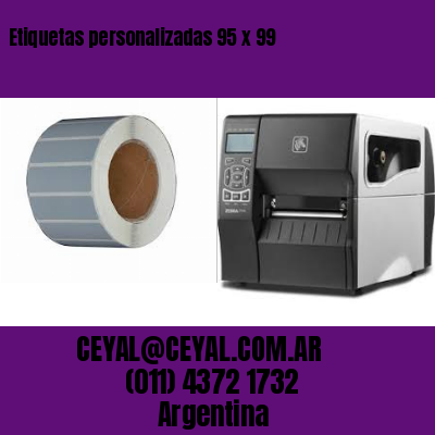 Etiquetas personalizadas 95 x 99