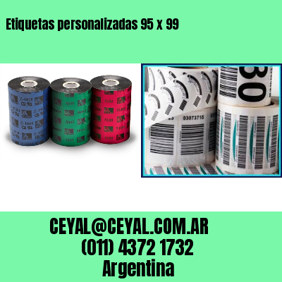 Etiquetas personalizadas 95 x 99