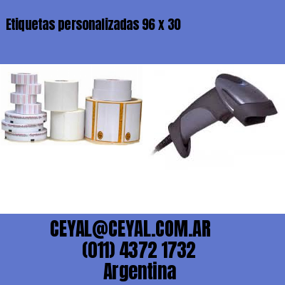 Etiquetas personalizadas 96 x 30