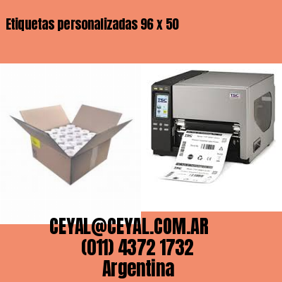 Etiquetas personalizadas 96 x 50