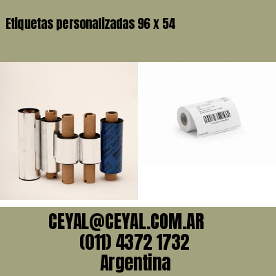 Etiquetas personalizadas 96 x 54