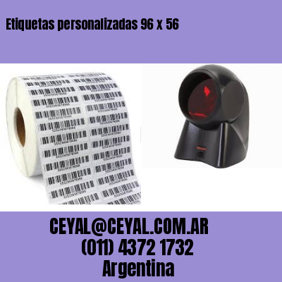 Etiquetas personalizadas 96 x 56