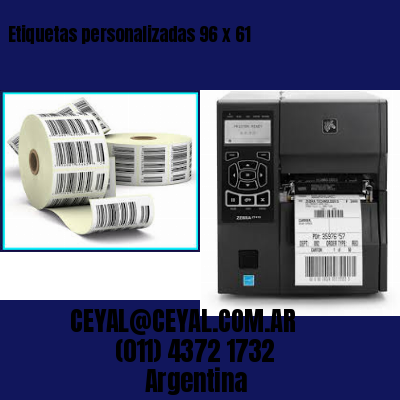 Etiquetas personalizadas 96 x 61