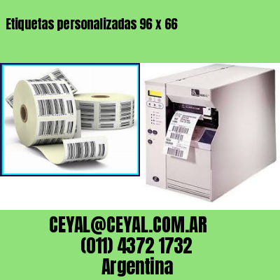 Etiquetas personalizadas 96 x 66