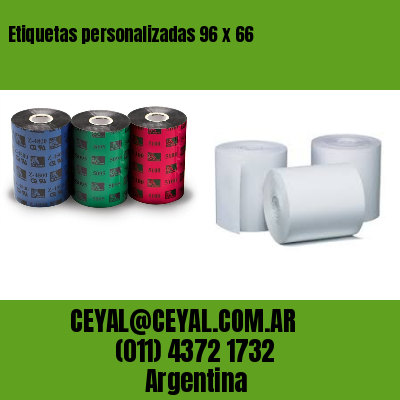 Etiquetas personalizadas 96 x 66