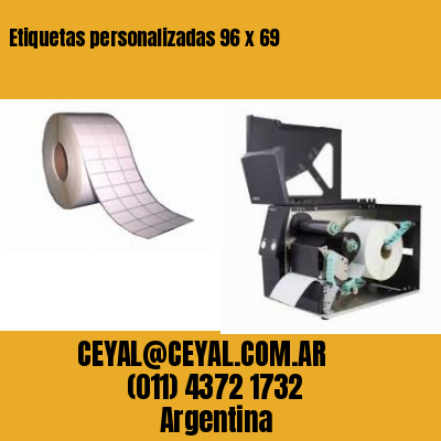 Etiquetas personalizadas 96 x 69