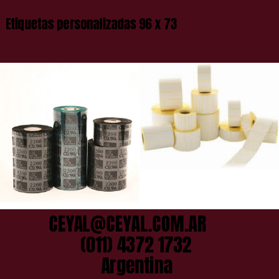 Etiquetas personalizadas 96 x 73