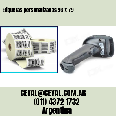 Etiquetas personalizadas 96 x 79