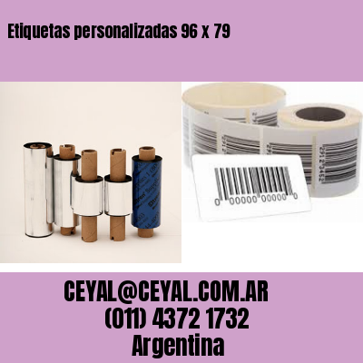 Etiquetas personalizadas 96 x 79