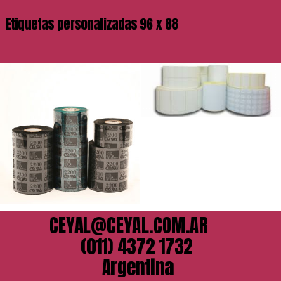 Etiquetas personalizadas 96 x 88