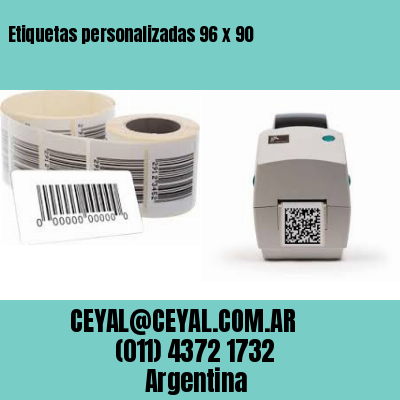 Etiquetas personalizadas 96 x 90