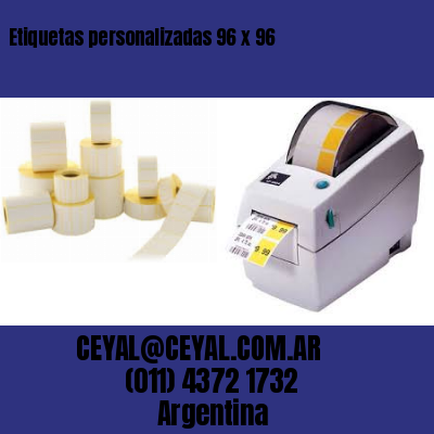 Etiquetas personalizadas 96 x 96