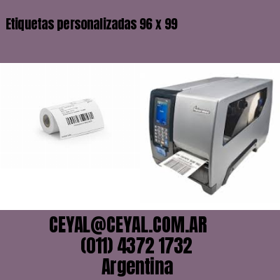 Etiquetas personalizadas 96 x 99