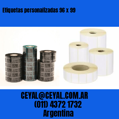 Etiquetas personalizadas 96 x 99