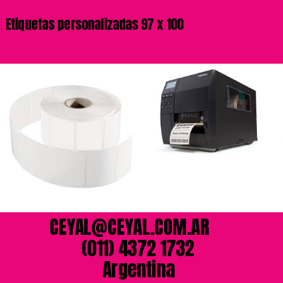 Etiquetas personalizadas 97 x 100
