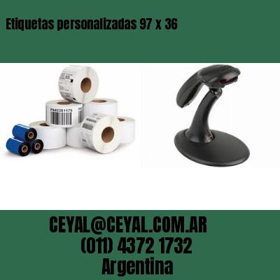 Etiquetas personalizadas 97 x 36