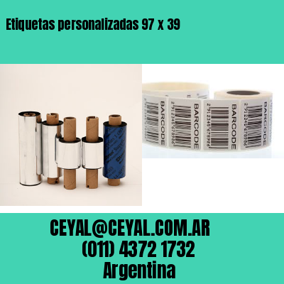 Etiquetas personalizadas 97 x 39