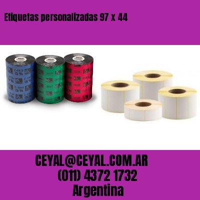 Etiquetas personalizadas 97 x 44