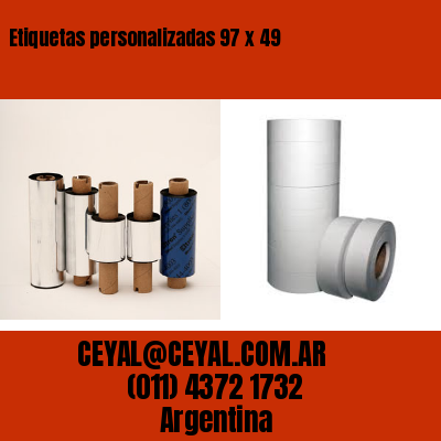 Etiquetas personalizadas 97 x 49