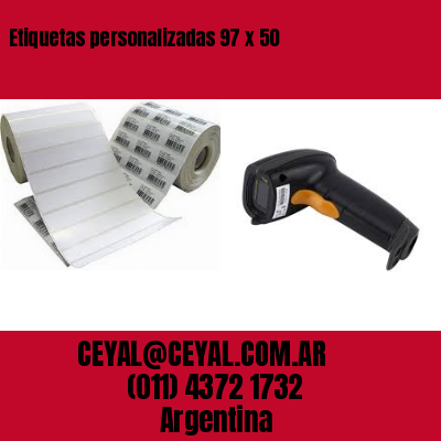 Etiquetas personalizadas 97 x 50