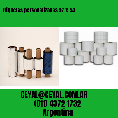 Etiquetas personalizadas 97 x 54