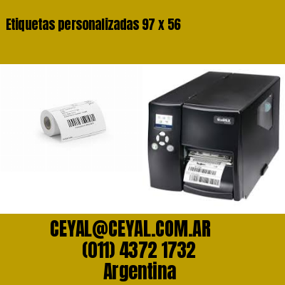 Etiquetas personalizadas 97 x 56