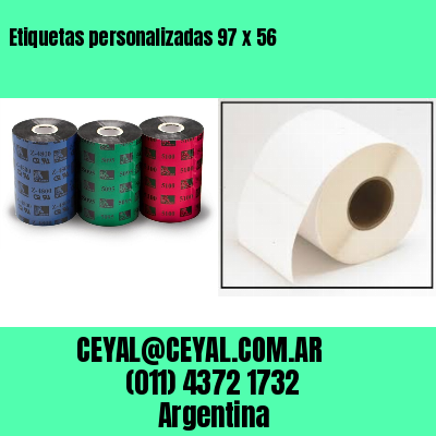 Etiquetas personalizadas 97 x 56