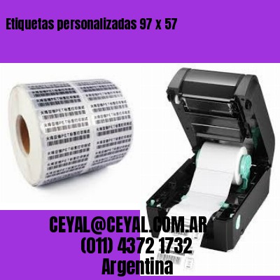 Etiquetas personalizadas 97 x 57