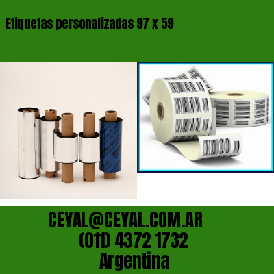Etiquetas personalizadas 97 x 59