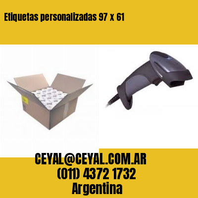 Etiquetas personalizadas 97 x 61