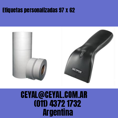 Etiquetas personalizadas 97 x 62