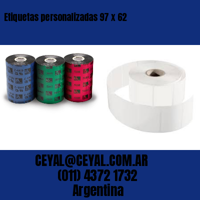 Etiquetas personalizadas 97 x 62